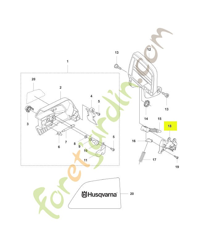 Support Husqvarna ref. 577365601
