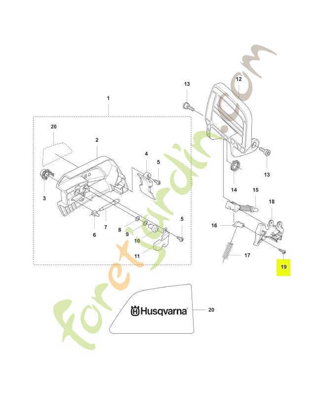 Vis Husqvarna réf : 525887401