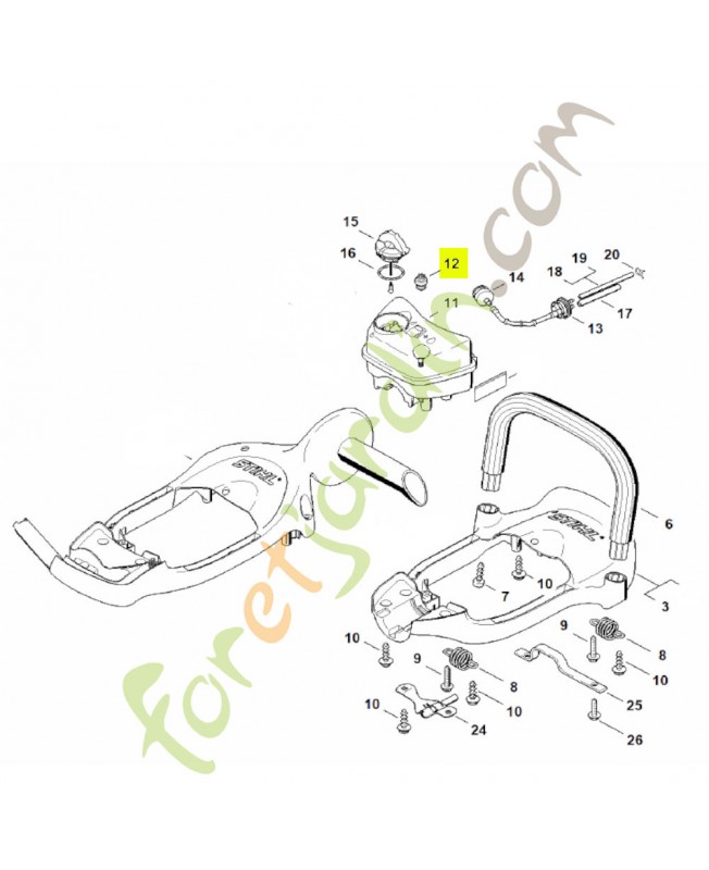 Aération de réservoir Stihl réf. 0000-350-5800