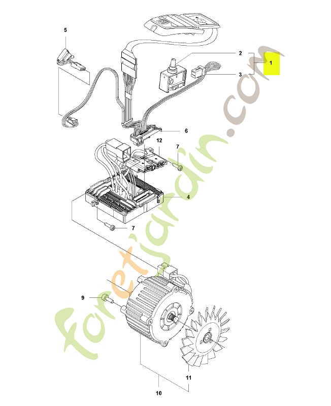Kit interrupteur Husqvarna ref. 593896001
