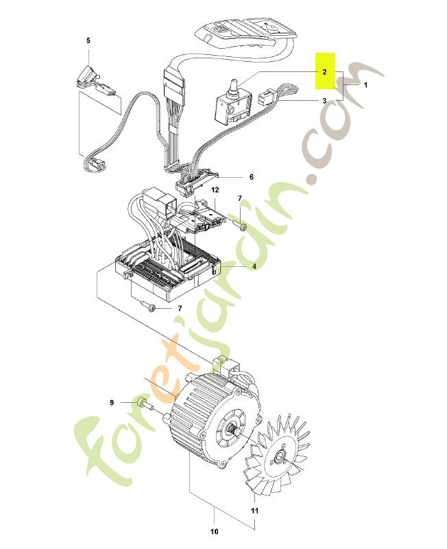 Interrupteur Husqvarna réf : 582050701
