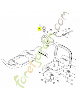 Joint torique 25x3,5 Stihl réf. 9645-948-7734