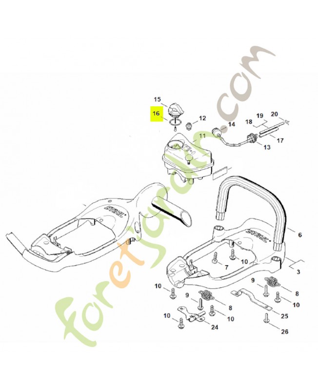 Joint torique 25x3,5 Stihl réf. 9645-948-7734