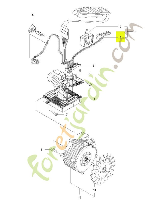 Câblage complet Husqvarna ref. 582713301