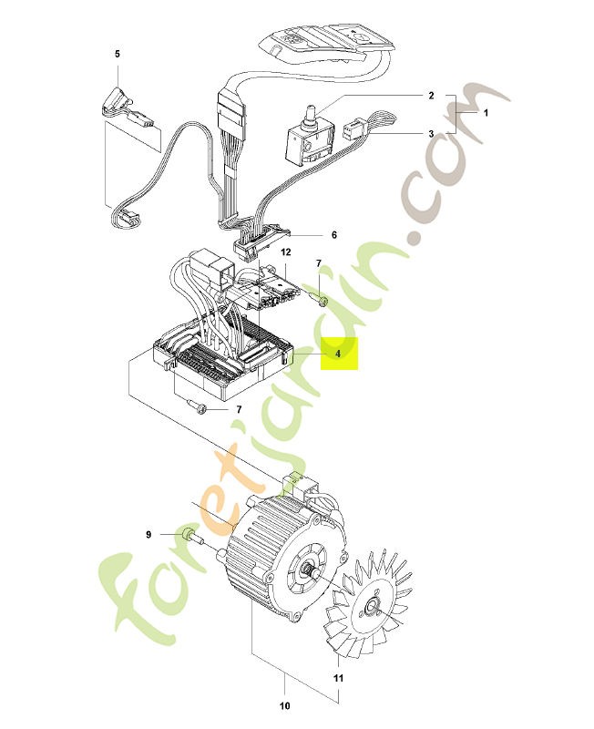 Unité de commande Husqvarna ref. 586265201