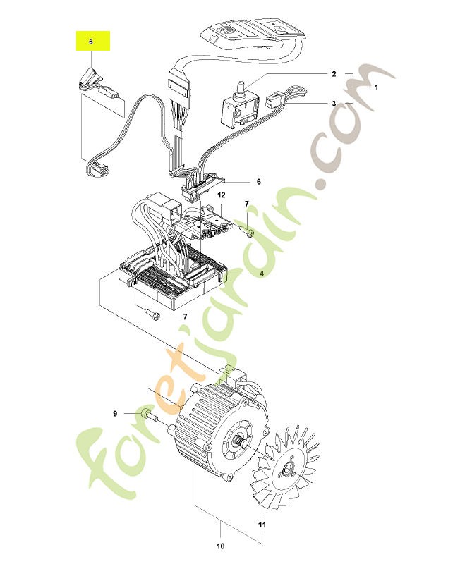 Câble complet Husqvarna ref. 577827701