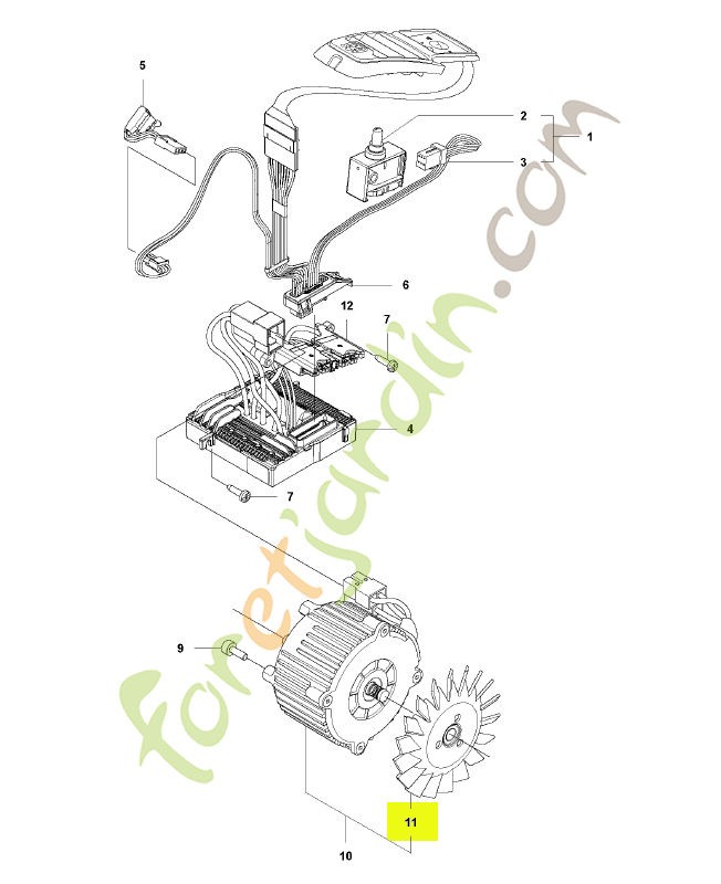 Ventilateur Husqvarna ref. 581300901