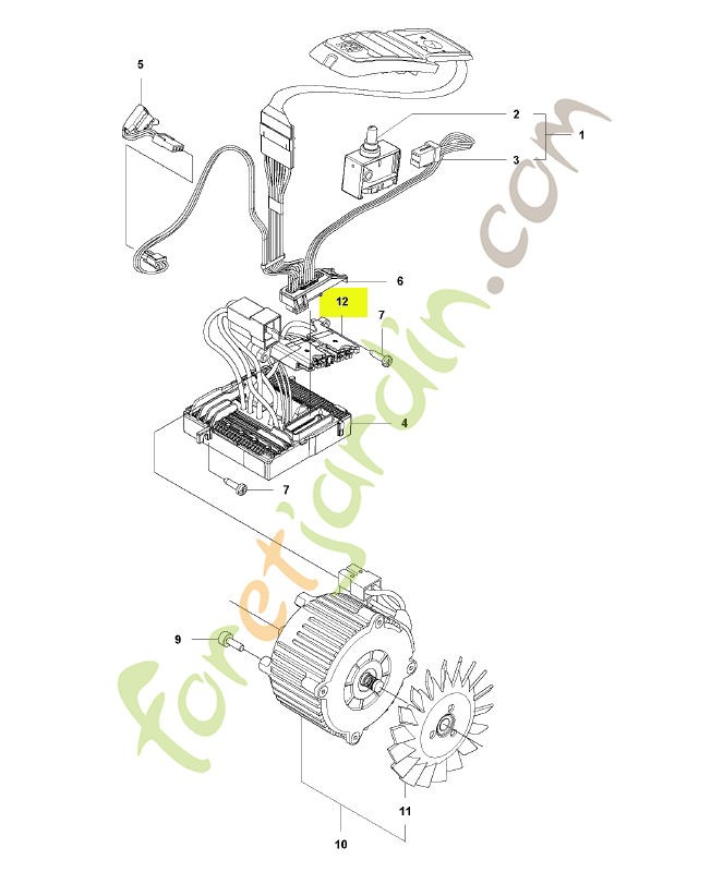 Connecteur Husqvarna réf : 593813001