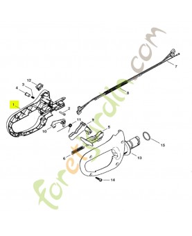 Monture de poignée gauche Stihl réf. 4237-791-0607