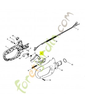 Manette des gaz Stihl réf. 4237-182-1001