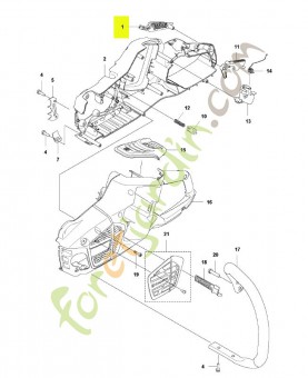Insert de poignée Husqvarna ref. 595871301