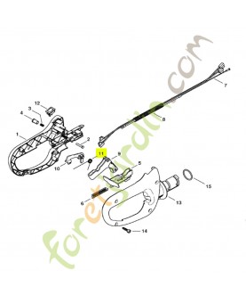 Ressort coudé Stihl réf. 0000-998-1006