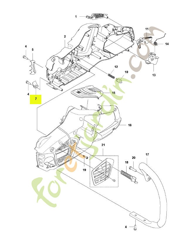 Arrêt de chaine Husqvarna ref. 505288501