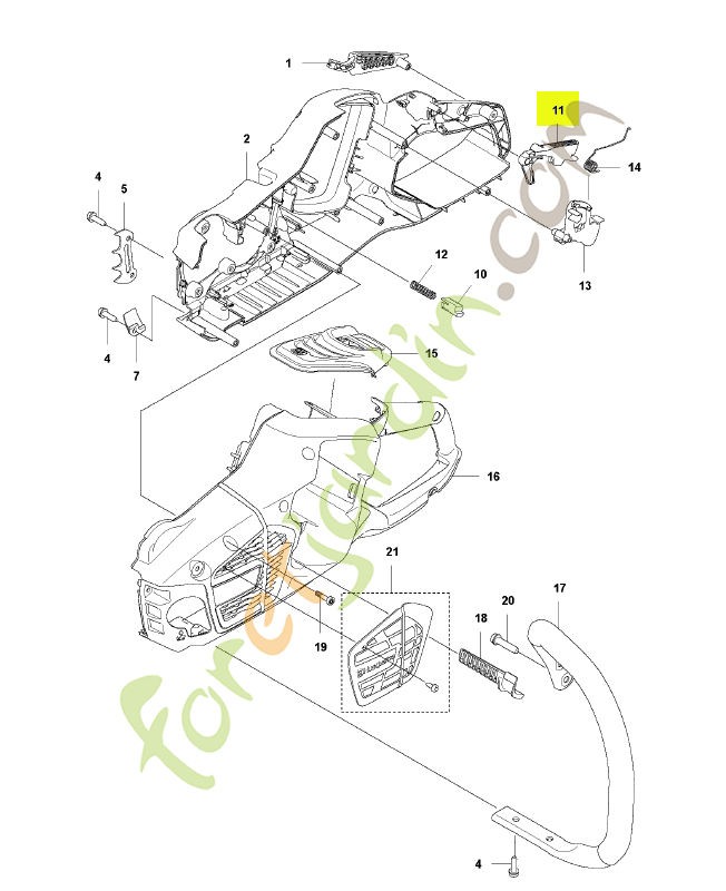 Gâchette de sécurité Husqvarna ref. 589273901