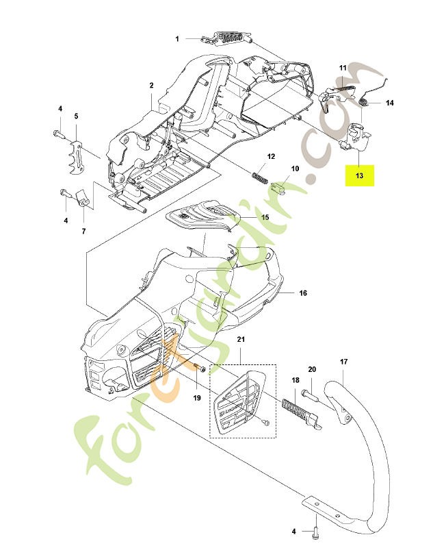 Levier Husqvarna ref. 595834001