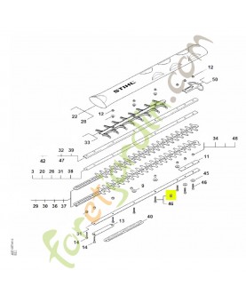 Vis cylindrique m 5x25 Stihl réf. 9022-341-1050