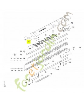 Protège-couteaux 750 mm / 30" Stihl réf. 4237-790-9207