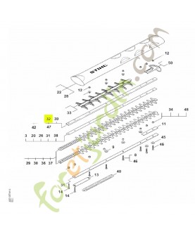 Glissière de guidage 600 mm / 24" R stihl réf. 4237-641-4600