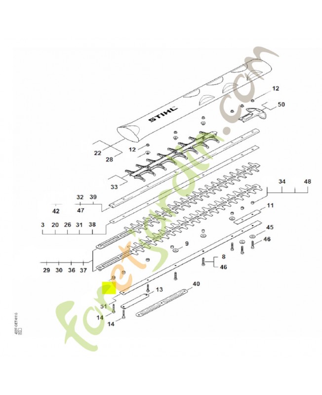 Douille 5,57 mm Stihl réf. 4237-711-2501