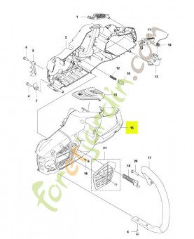 Châssis Husqvarna ref.594929301
