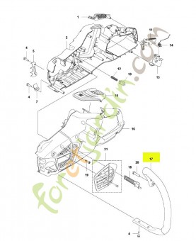 Poignée complète Husqvarna ref. 593988303