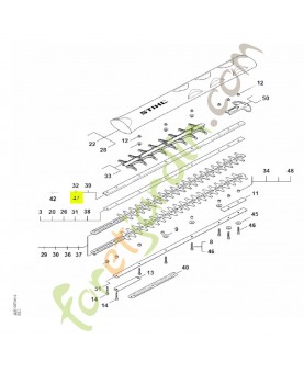 Glissière de guidage 600 mm / 24" R Stihl réf. 4237-740-6504