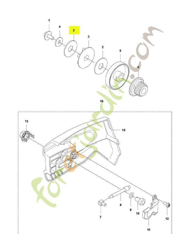 Rondelle Husqvarna ref. 597670101