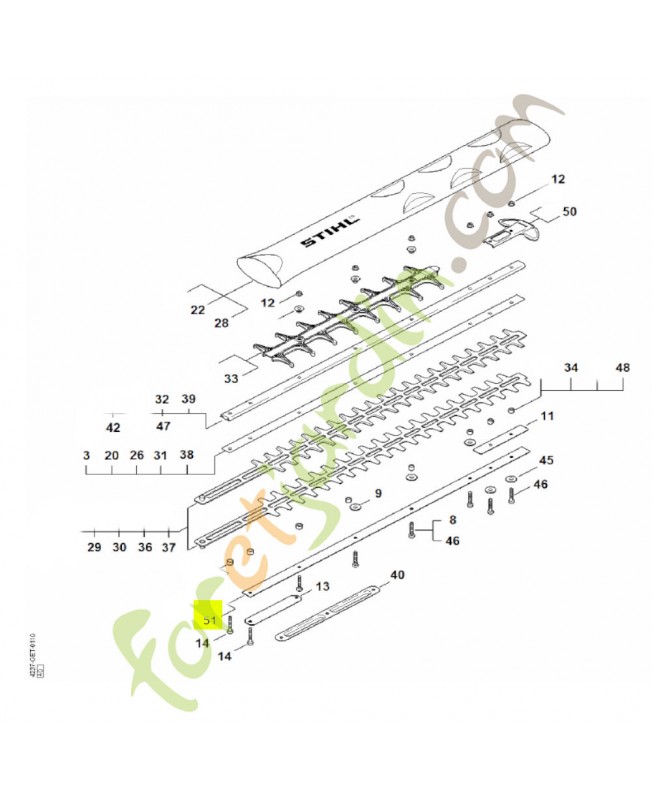 Tôle de protection Stihl réf. 4237-717-3105
