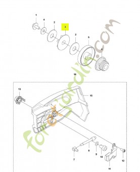Pignon étoile Husqvarna 1/4" - 8T ref. 579534501