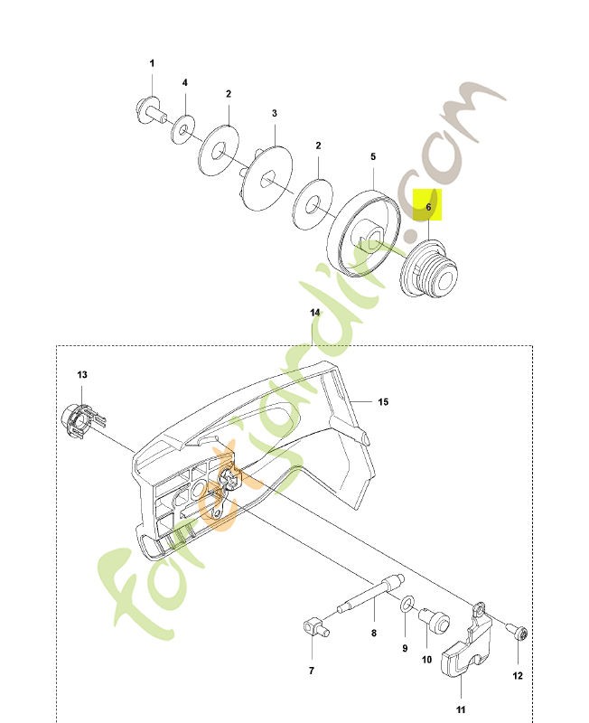 Pignon de pompe Husqvarna ref. 593784801