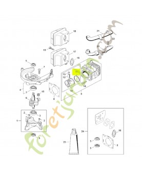 Segment de piston Ø 34x1,2 mm Stihl réf. 4237-034-3001