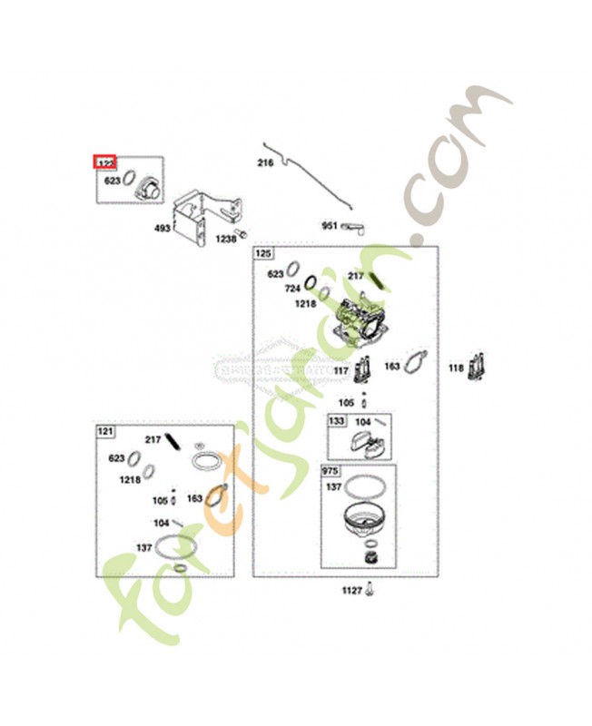 590549 entretoise - carburateur