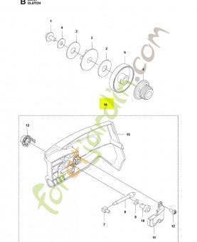Carter d'embrayage complet Husqvarna ref. 594030302