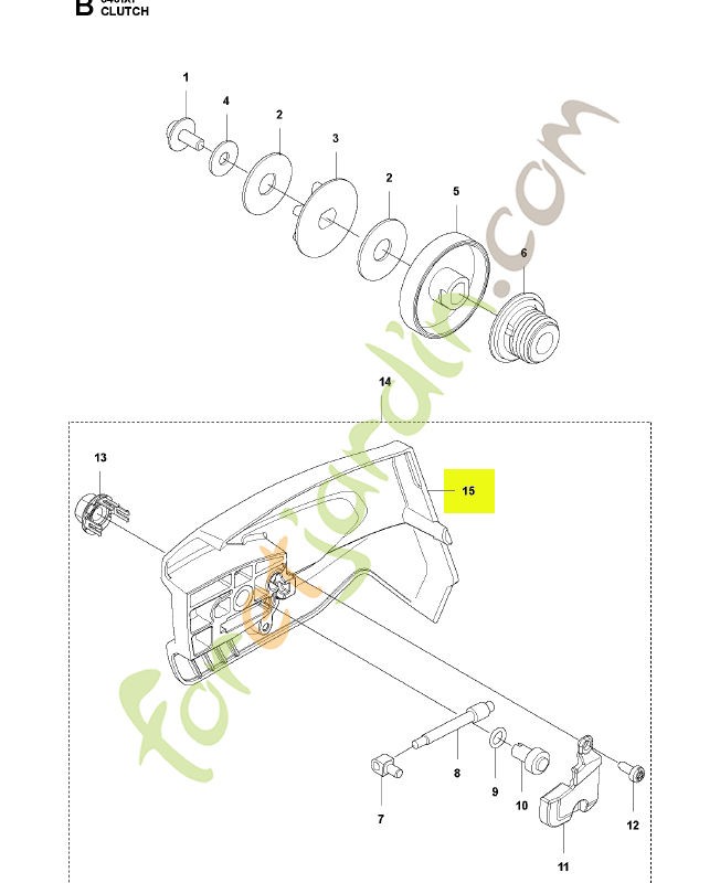 Carter d'embrayage Husqvarna ref. 594030202