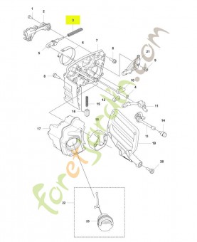 Ressort de frein Husqvarna ref. 595026101