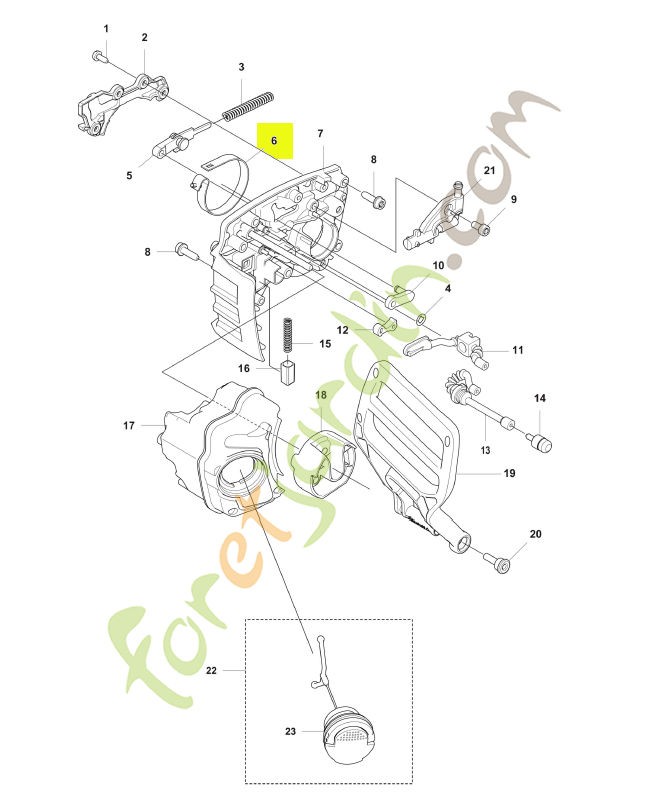 Bande de frein Husqvarna ref. 585590301