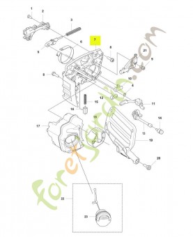 Châssis Husqvarna ref. 596953601
