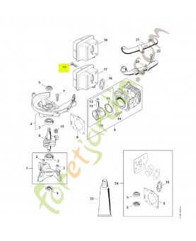 Vis cylindrique IS-D5x24 Stihl réf. 9075-478-4159