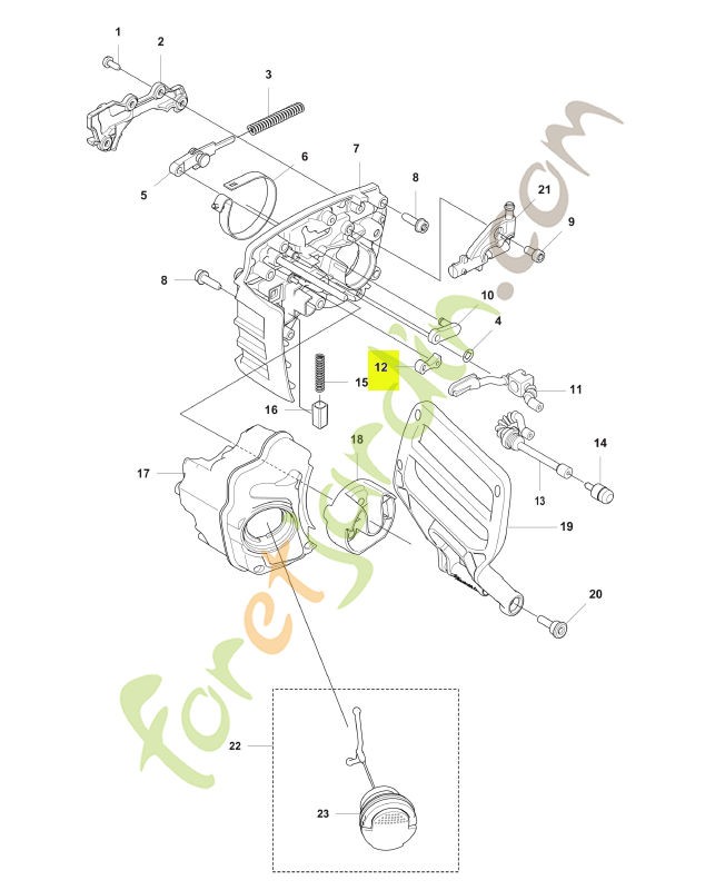 Verrouillage Husqvarna ref. 505201201