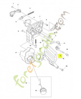 Tuyau d'huile Husqvarna ref. 592920801