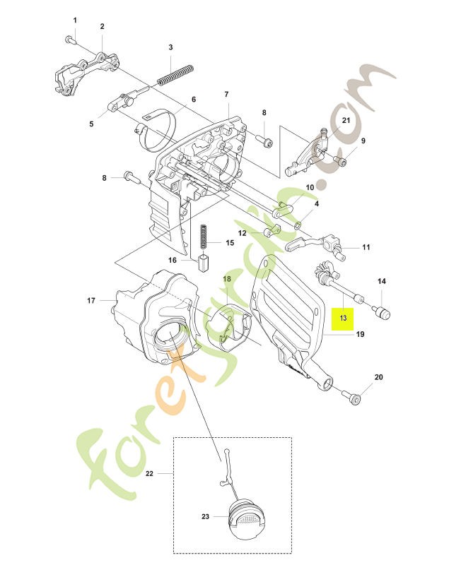 Tuyau d'huile Husqvarna ref. 592920801