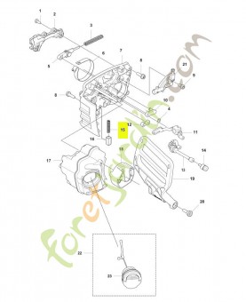 Ressort de blocage Husqvarna ref . 503436501