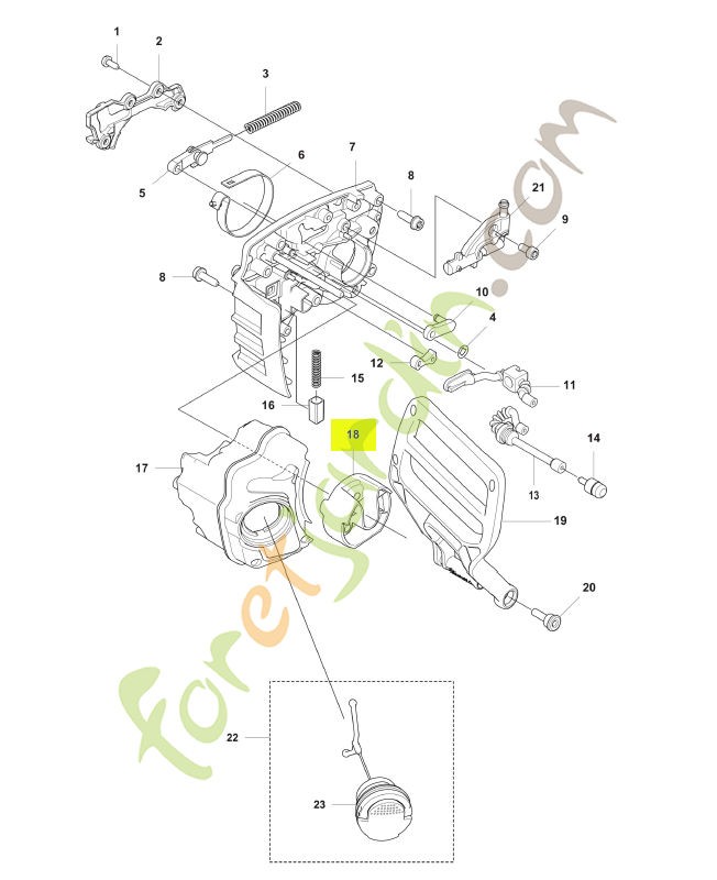 Protection de la main Husqvarna réf. 594919801