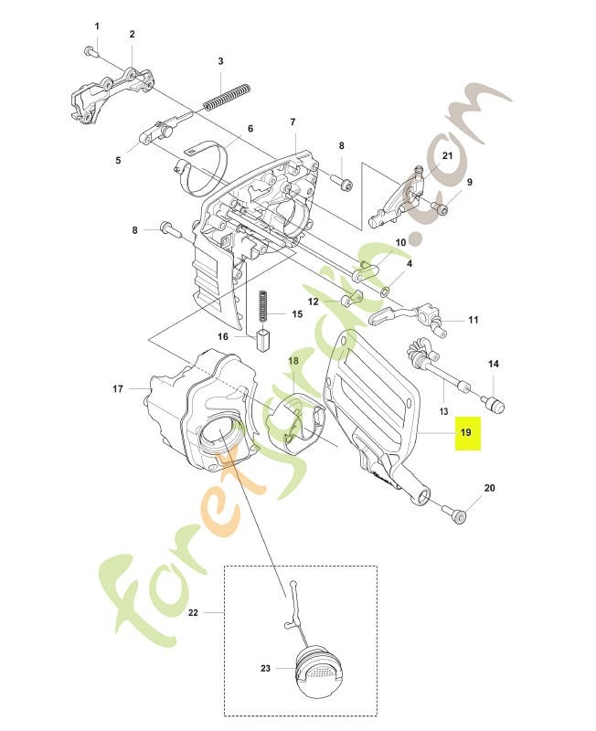 Protection de la main Husqvarna réf. 594919601