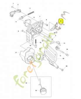 Pompe à huile complète Husqvarna réf . 544180103