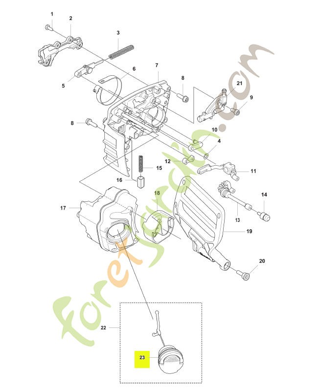 Joint Husqvarna ref. 537215001