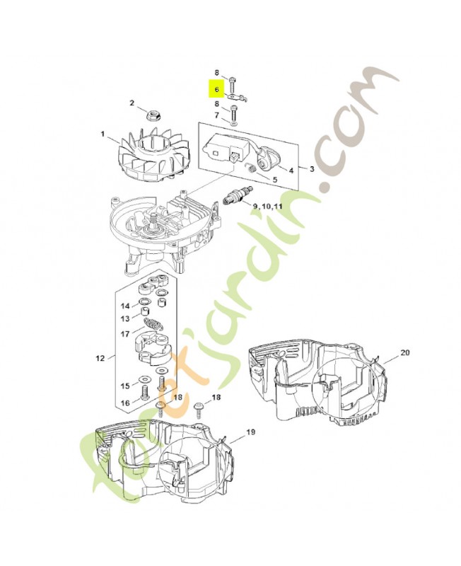 Languette enfichable Stihl réf. 4237-431-2100