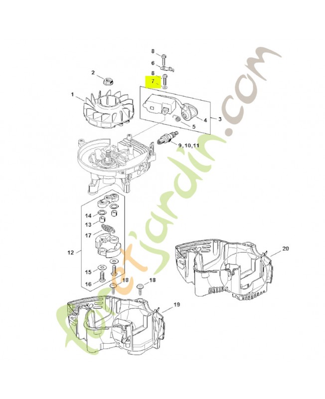Rondelle 4,3 Stihl réf. 9291-021-0100
