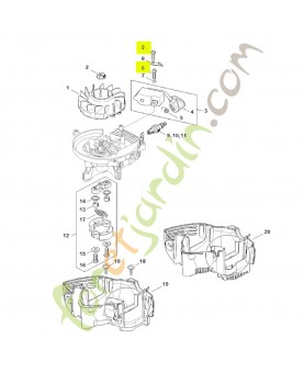 Vis cylindrique IS-D4x18 Stihl réf. 9075-478-3018
