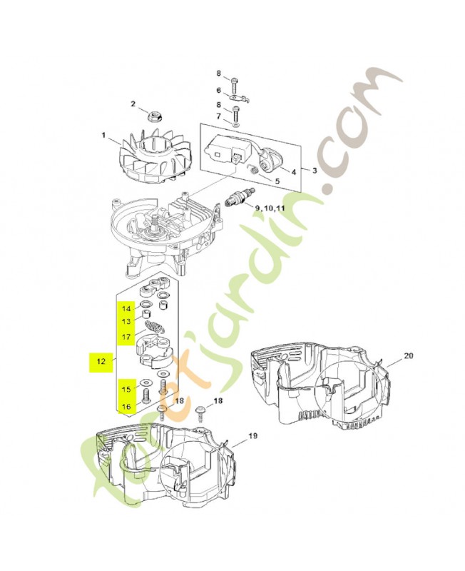 Embrayage Stihl réf. 4237-160-2001